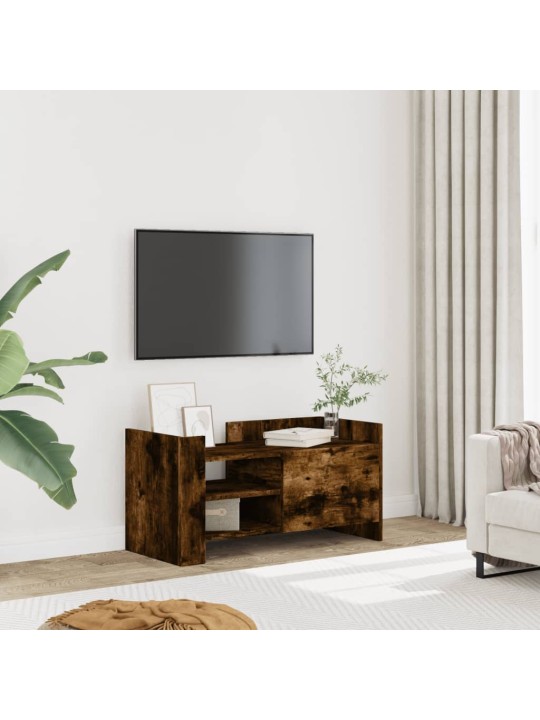 Tv skříňka kouřový dub 80 x 35 x 40 cm kompozitní dřevo