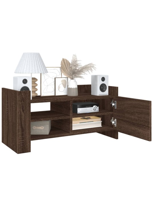 Tv skříňka hnědý dub 80 x 35 x 40 cm kompozitní dřevo
