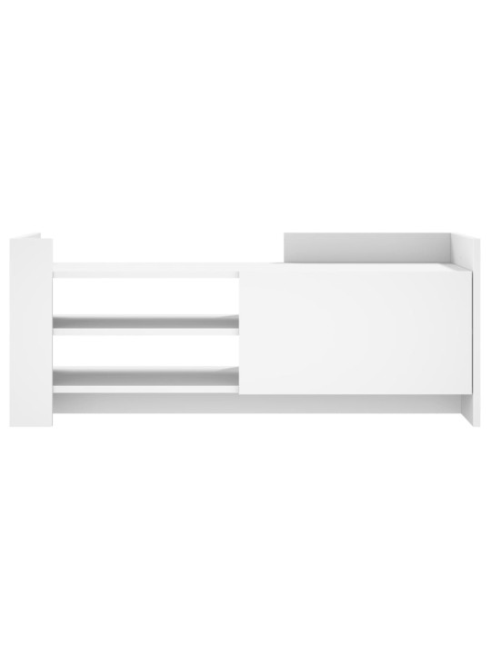 TV skříňka bílá 100 x 35 x 40 cm kompozitní dřevo