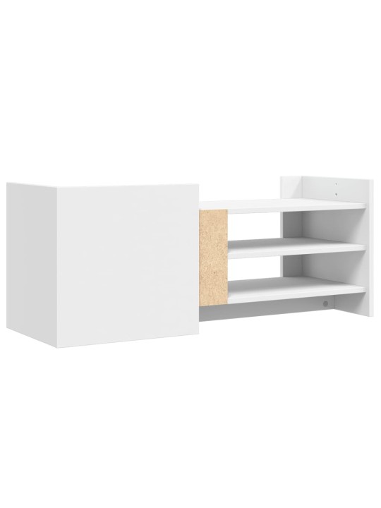 TV skříňka bílá 100 x 35 x 40 cm kompozitní dřevo