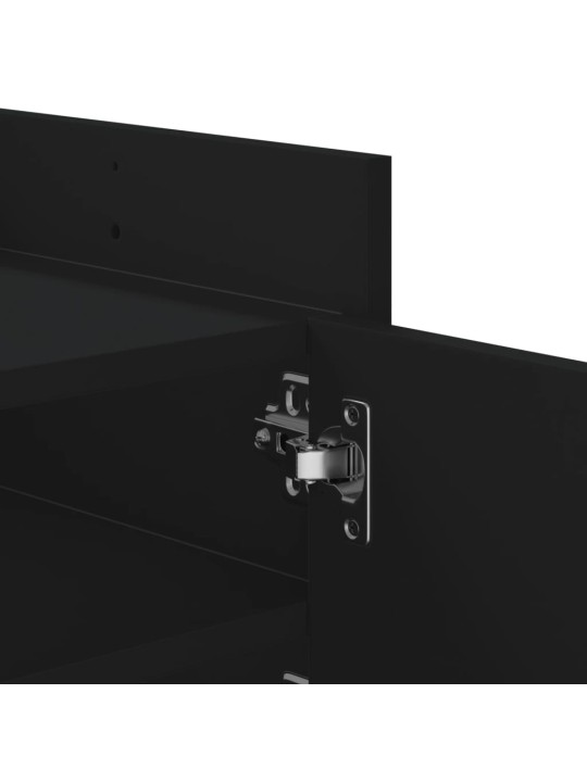 TV skříňka černá 100 x 35 x 40 cm kompozitní dřevo