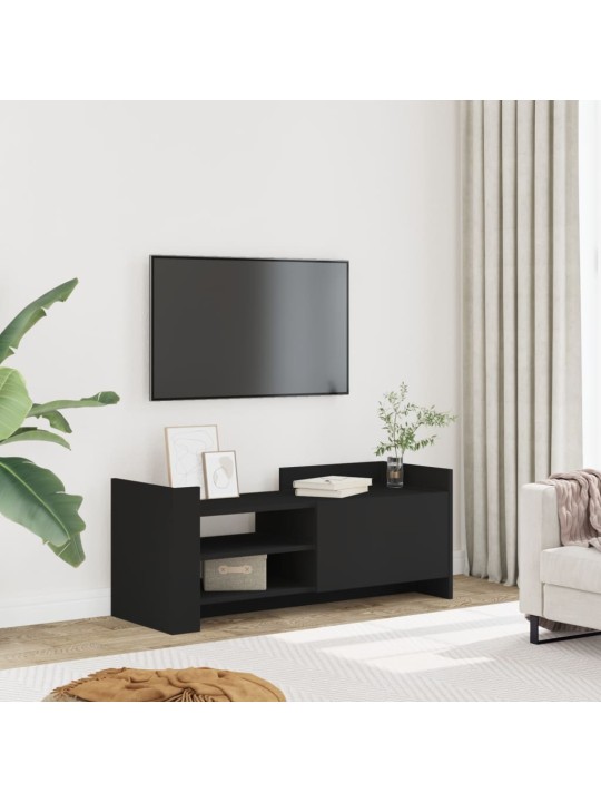 TV skříňka černá 100 x 35 x 40 cm kompozitní dřevo