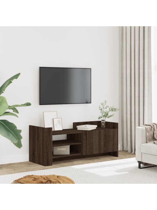 Tv skříňka hnědý dub 100 x 35 x 40 cm kompozitní dřevo