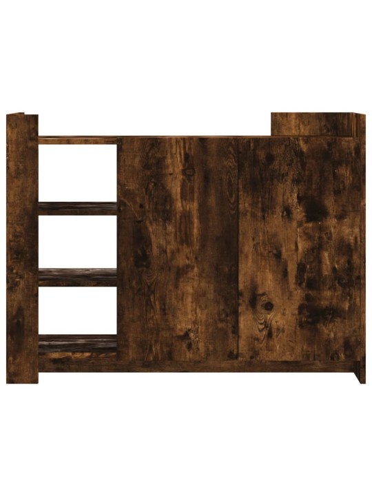 Příborník kouřový dub 100 x 35 x 75 cm kompozitní dřevo
