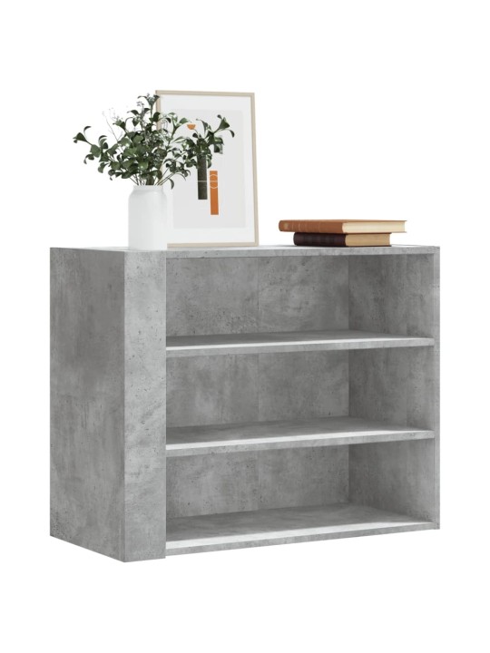 Nástěnná skříňka betonově šedá 75 x 35 x 60 cm kompozitní dřevo