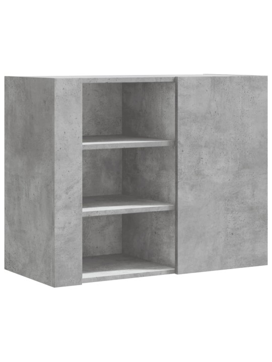 Nástěnná skříňka betonově šedá 75 x 35 x 60 cm kompozitní dřevo