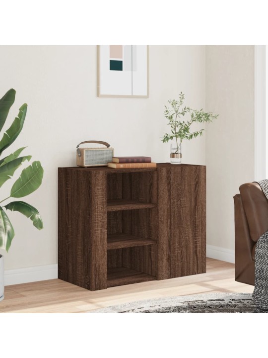 Nástěnná skříňka hnědý dub 75 x 35 x 60 cm kompozitní dřevo