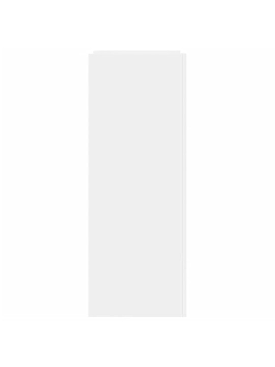 Botník bílý 74,5 x 37,5 x 100 cm kompozitní dřevo