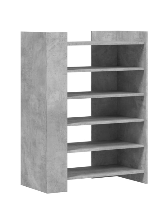 Botník betonově šedý 74,5 x 37,5 x 100 cm kompozitní dřevo