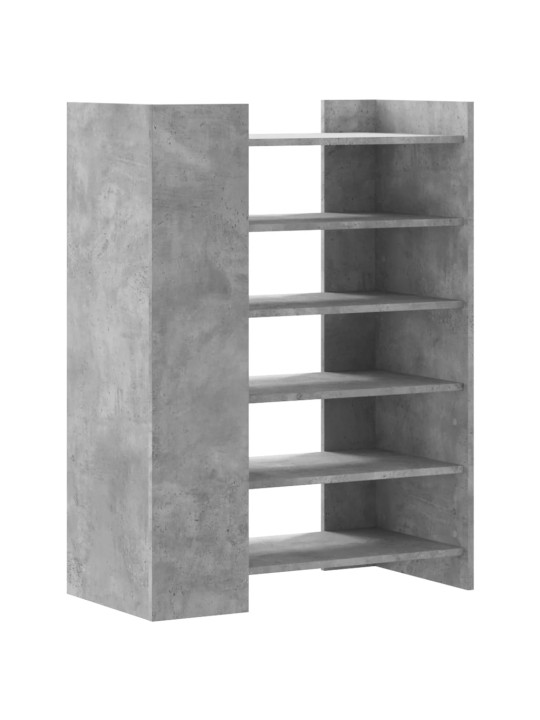 Botník betonově šedý 74,5 x 37,5 x 100 cm kompozitní dřevo