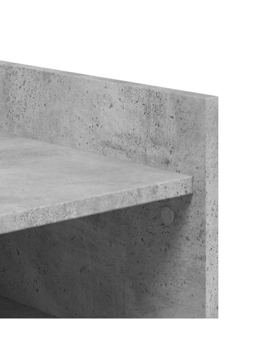 Botník betonově šedý 74,5 x 37,5 x 100 cm kompozitní dřevo