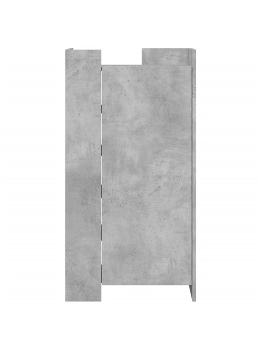 Botník betonově šedý 52 x 37,5 x 100 cm kompozitní dřevo