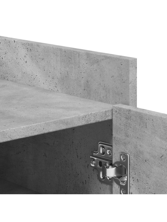 Botník betonově šedý 52 x 37,5 x 100 cm kompozitní dřevo