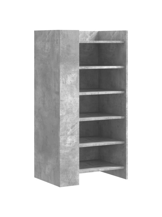 Botník betonově šedý 52 x 37,5 x 100 cm kompozitní dřevo