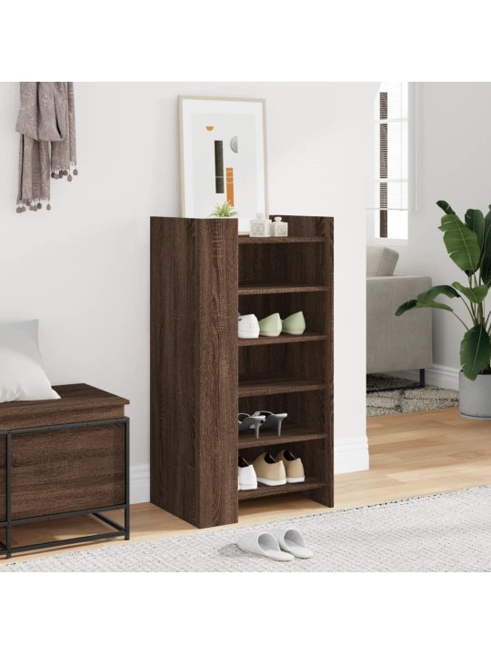 Botník hnědý dub 52 x 37,5 x 100 cm kompozitní dřevo