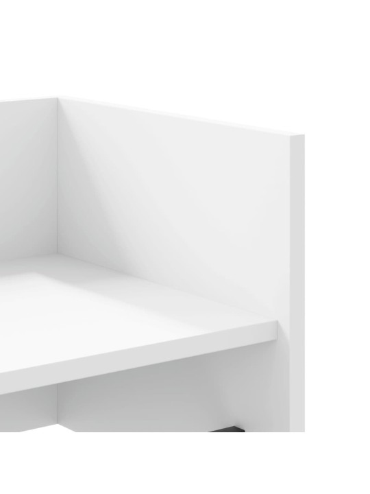 Nástěnná police bílá 70,5 x 35 x 30,5 cm kompozitní dřevo
