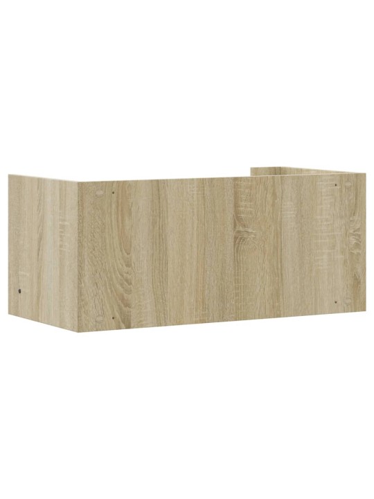 Nástěnná police dub sonoma 70,5 x 35 x 30,5 cm kompozitní dřevo