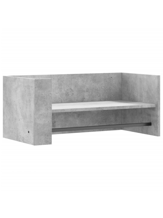 Nástěnná police betonově šedá 70,5x35x30,5 cm kompozitní dřevo