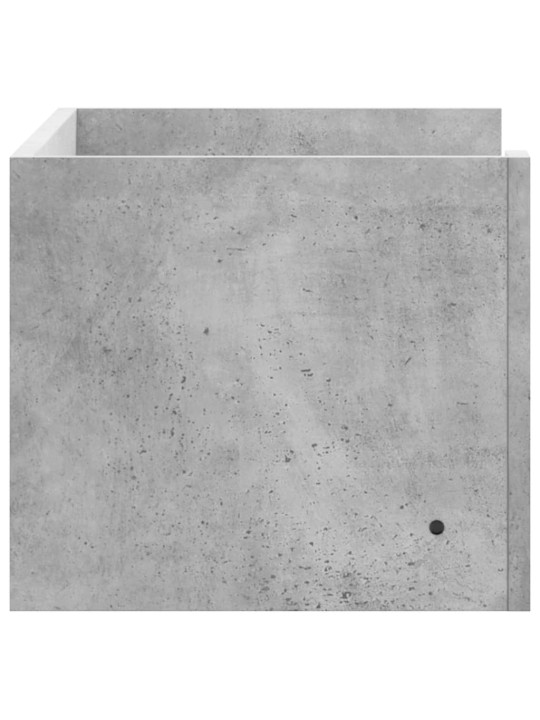 Nástěnná police betonově šedá 70,5x35x30,5 cm kompozitní dřevo