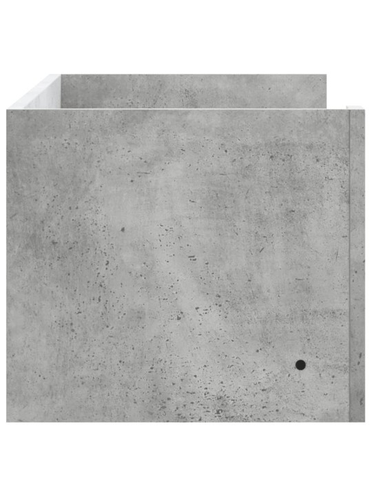 Nástěnná police betonově šedá 100 x 35 x 30,5 cm dřevotříska