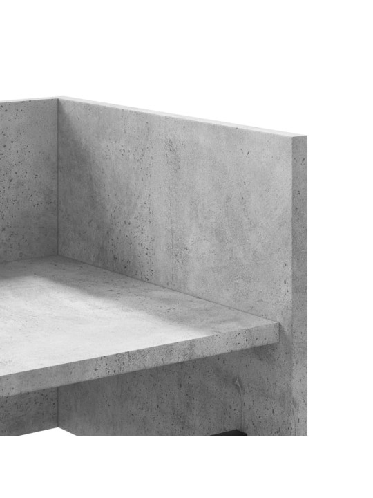 Nástěnná police betonově šedá 100 x 35 x 30,5 cm dřevotříska