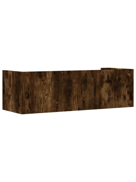 Nástěnná police kouřový dub 100 x 35 x 30,5 cm kompozitní dřevo
