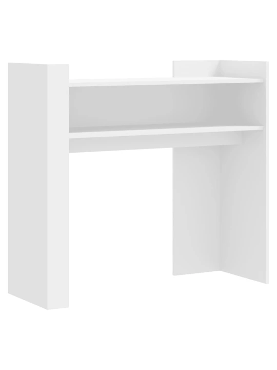 Konzolový stolek bílý 100 x 35 x 90 cm kompozitní dřevo