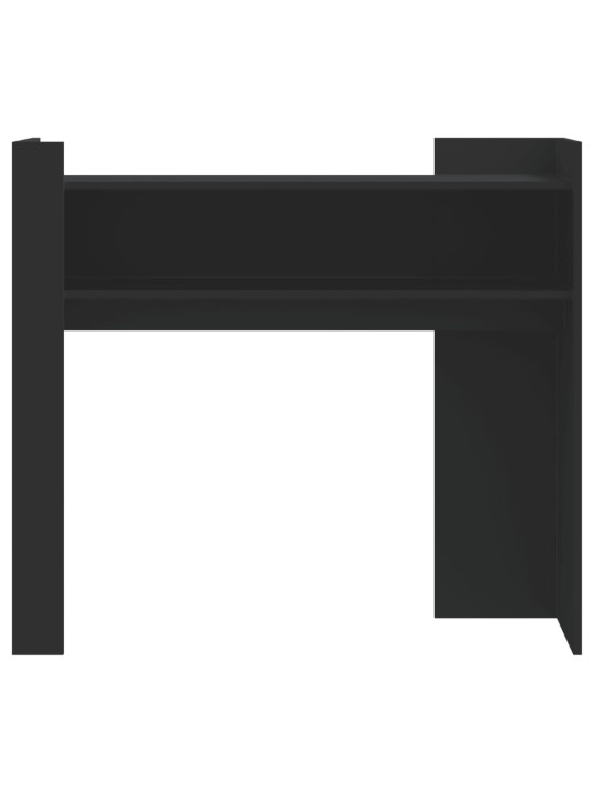 Konzolový stolek černý 100 x 35 x 90 cm kompozitní dřevo