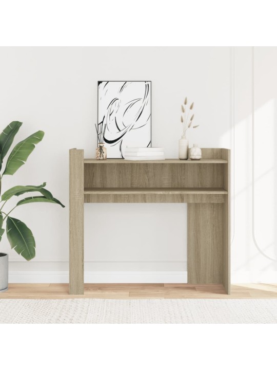 Konzolový stolek dub sonoma 100 x 35 x 90 cm kompozitní dřevo