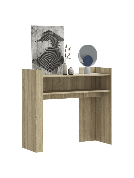 Konzolový stolek dub sonoma 100 x 35 x 90 cm kompozitní dřevo