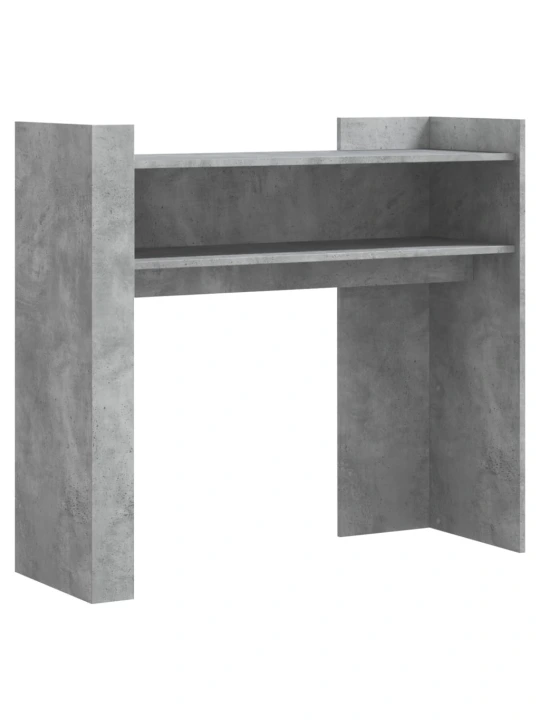 Konzolový stolek betonově šedý 100 x 35 x 90 cm dřevotříska