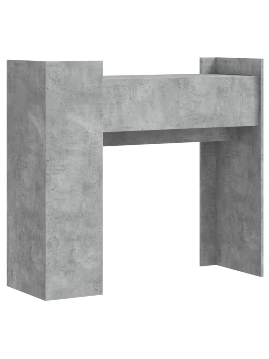 Konzolový stolek betonově šedý 100 x 35 x 90 cm dřevotříska