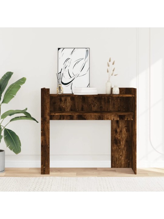 Konzolový stolek kouřový dub 100 x 35 x 90 cm kompozitní dřevo