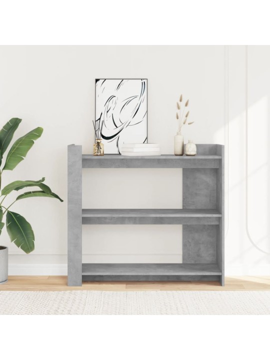 Konzolový stolek betonově šedý 100 x 35 x 90 cm dřevotříska