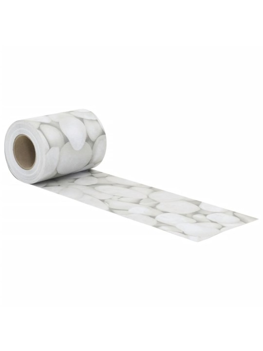 Zahradní zástěny 4 ks vzhled mramorový štěrk šedé 35x0,19 m pvc