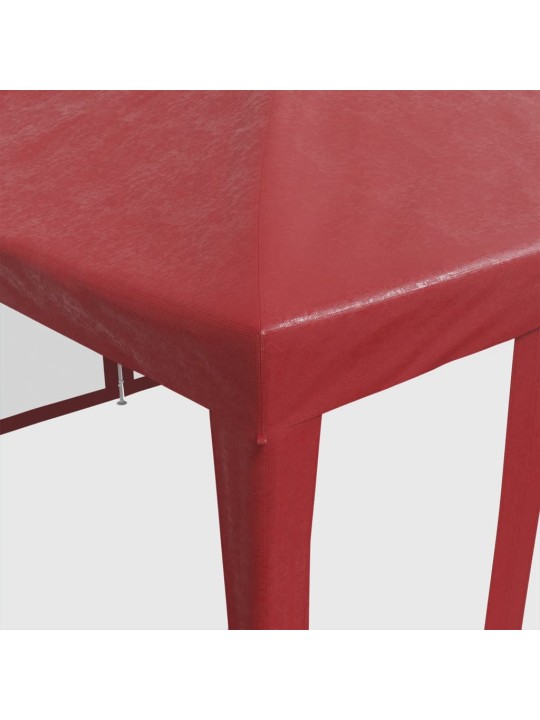 Party stan s 10 síťovanými bočnicemi červený 6 x 4 m hdpe