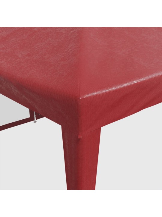 Party stan s 12 síťovanými bočnicemi červený 8 x 4 m hdpe