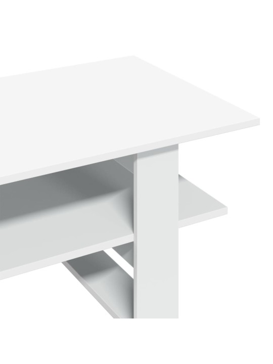 Konferenční stolek bílý 102 x 55 x 42 cm kompozitní dřevo