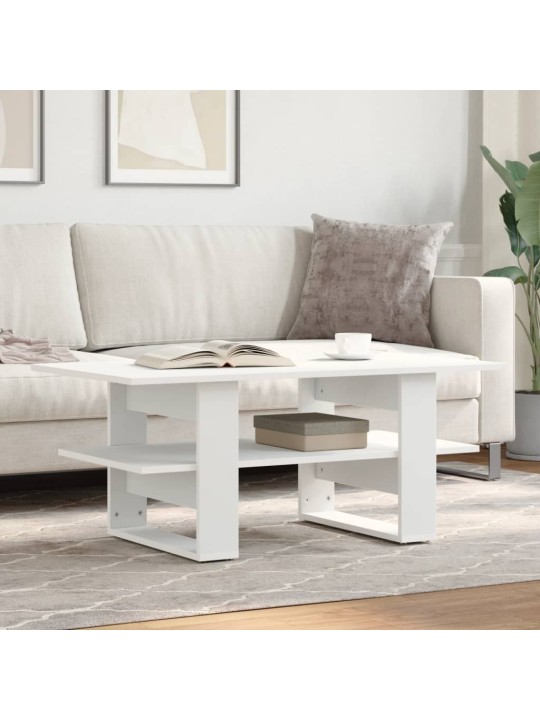 Konferenční stolek bílý 102 x 55 x 42 cm kompozitní dřevo
