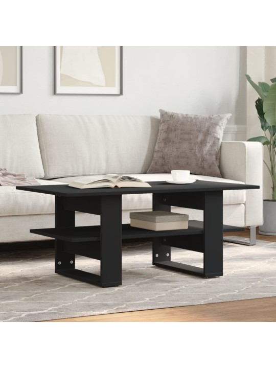 Konferenční stolek černý 102 x 55 x 42 cm kompozitní dřevo