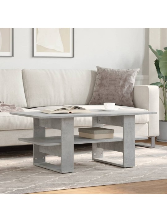 Konferenční stolek betonově šedý 102x55x42 cm kompozitní dřevo