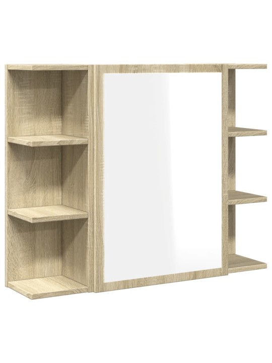 Koupelnová skříňka zrcadlo sonoma dub 80x20,5x64 cm dřevotříska