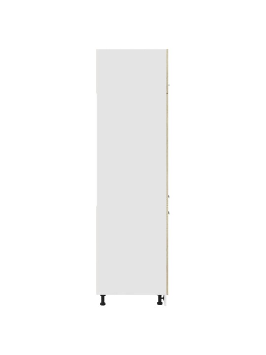 Skříň pro vestavnou lednici dub sonoma 60x57x207 cm dřevotříska