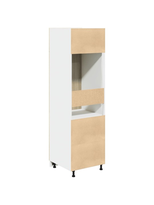 Skříň pro vestavnou lednici dub sonoma 60x57x207 cm dřevotříska