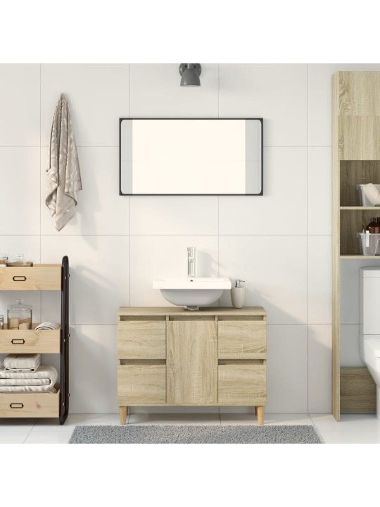 Skříňka pod umyvadlo dub sonoma 80x33x60 cm kompozitní dřevo