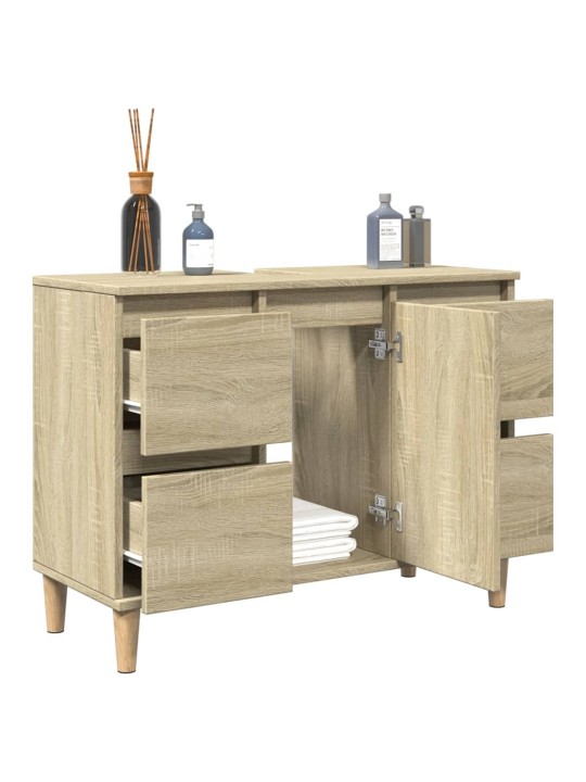 Skříňka pod umyvadlo dub sonoma 80x33x60 cm kompozitní dřevo
