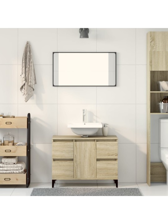 Skříňka pod umyvadlo dub sonoma 80x33x60 cm kompozitní dřevo