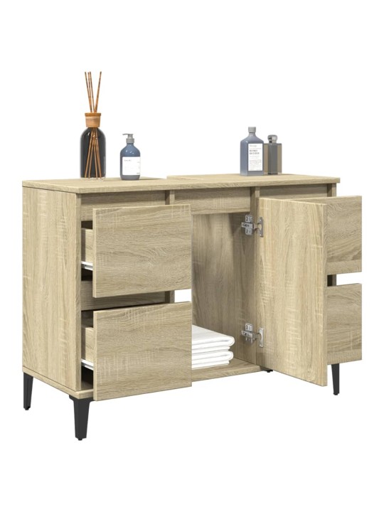 Skříňka pod umyvadlo dub sonoma 80x33x60 cm kompozitní dřevo