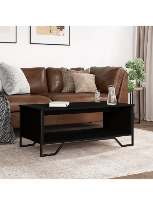 Konferenční stolek černý 100 x 51 x 40 cm kompozitní dřevo