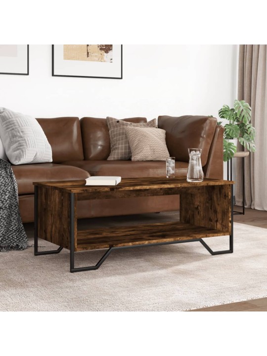 Konferenční stolek kouřový dub 100x51x40 cm kompozitní dřevo